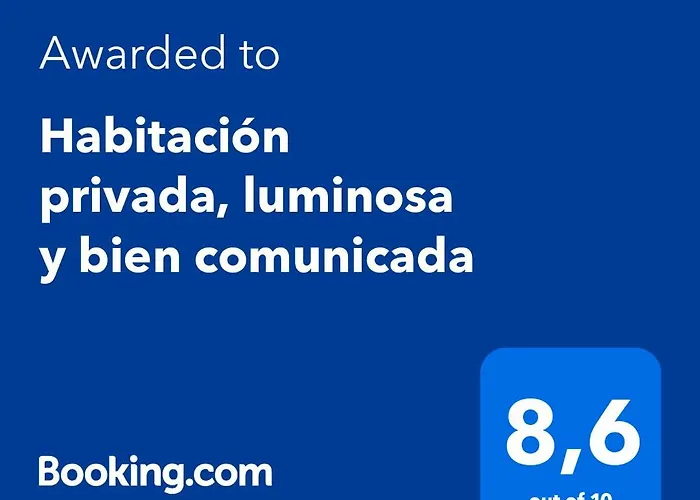 Habitacion Privada, Luminosa Y Bien Comunicada