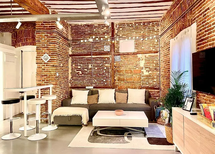 Calle Amparo100 Red Brick Loft For 8 Madrid Lavapies