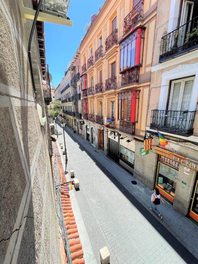 Acogedor Con Balcon En El Barrio De Chueca, Gran Via Con Aire Acondicionado Y Calefaccion