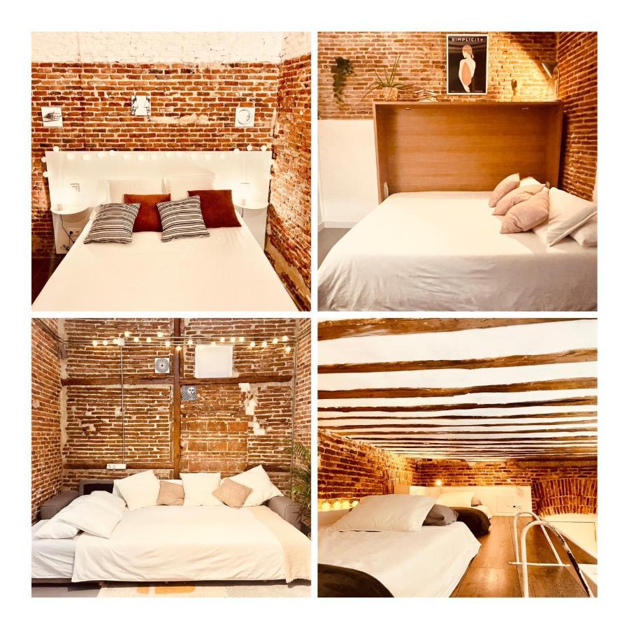 Calle Amparo100 Red Brick Loft For 8 Lavapies Apartment *