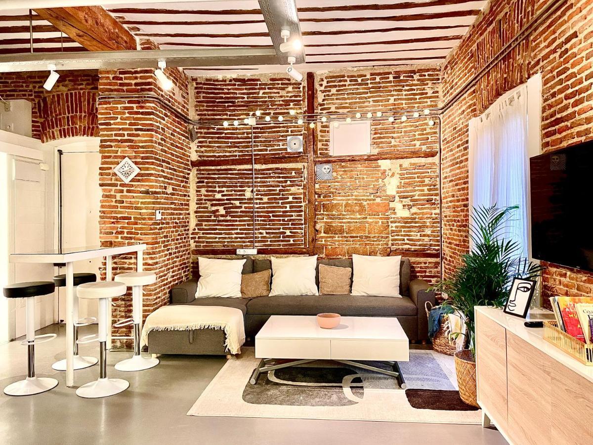 Calle Amparo100 Red Brick Loft For 8 Lavapies Apartamento Madri