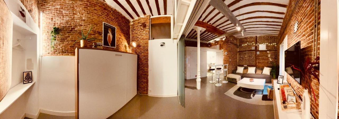 Apartment Calle Amparo100 Red Brick Loft For 8 Lavapies *