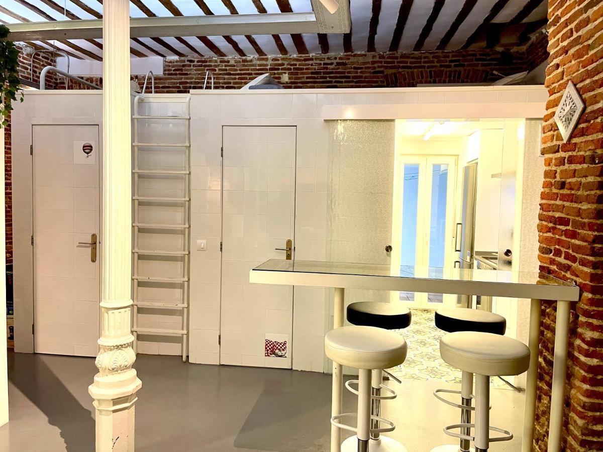 Apartamento Calle Amparo100 Red Brick Loft For 8 Lavapies *