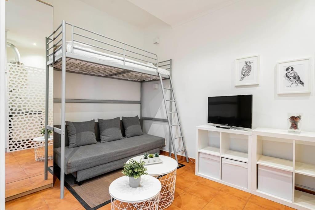 Agradable Estudio 3 Personas / 2 Camas En Gran Via Apartamento Madrid