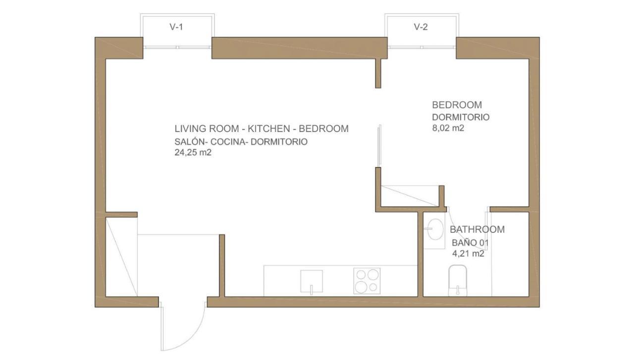 1 Bedroom 1 Bathroom Furnished - Chueca - Bright In Downtown Area - Mintystay Apartment