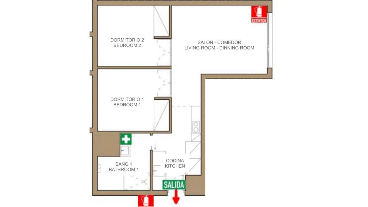 2 Bedrooms 1 Bathroom Furnished - Justicia - Executive Style - Mintystay * Madri
