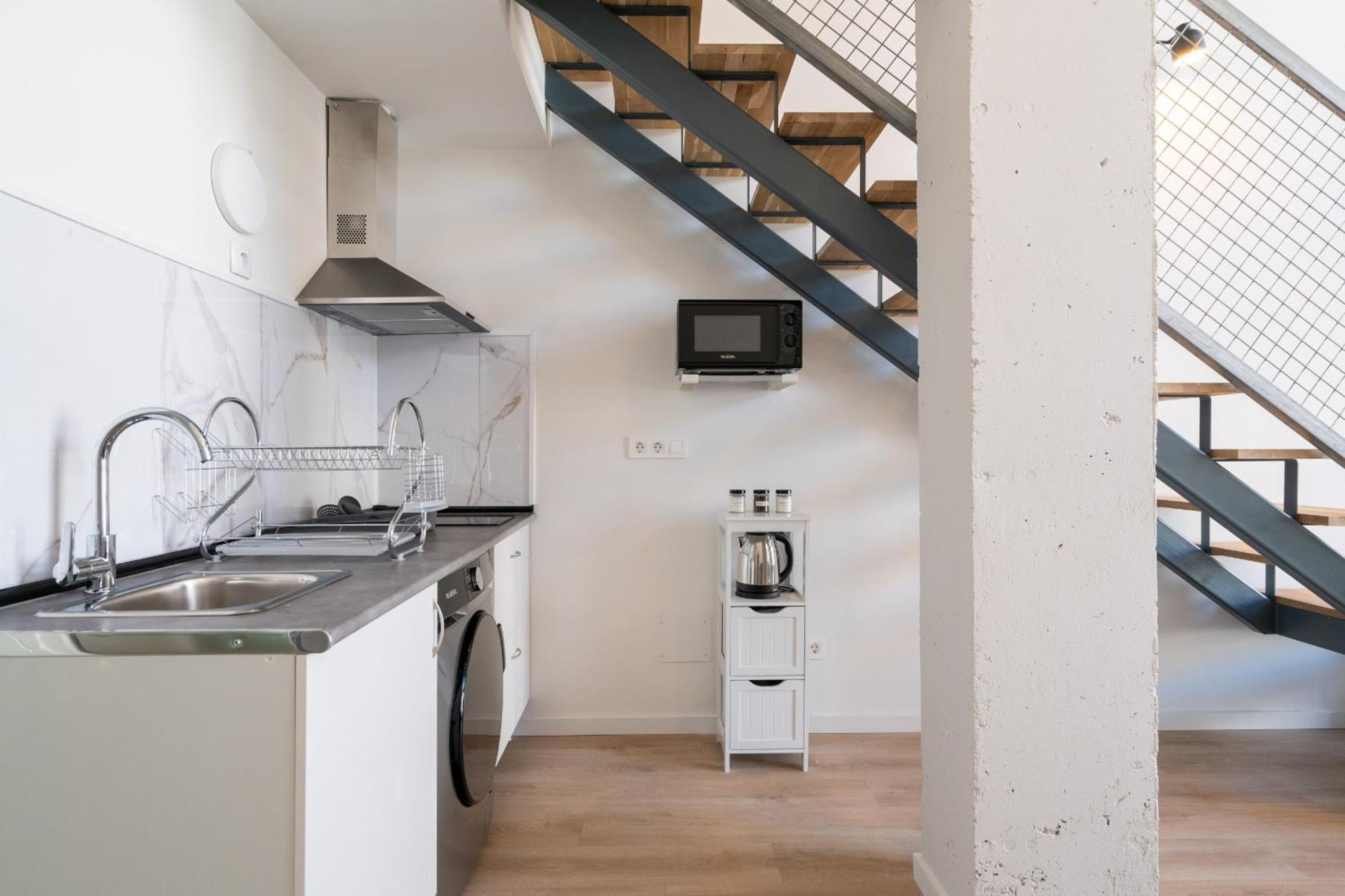 Apartment Loft Reformado Industrial Con Garaje *