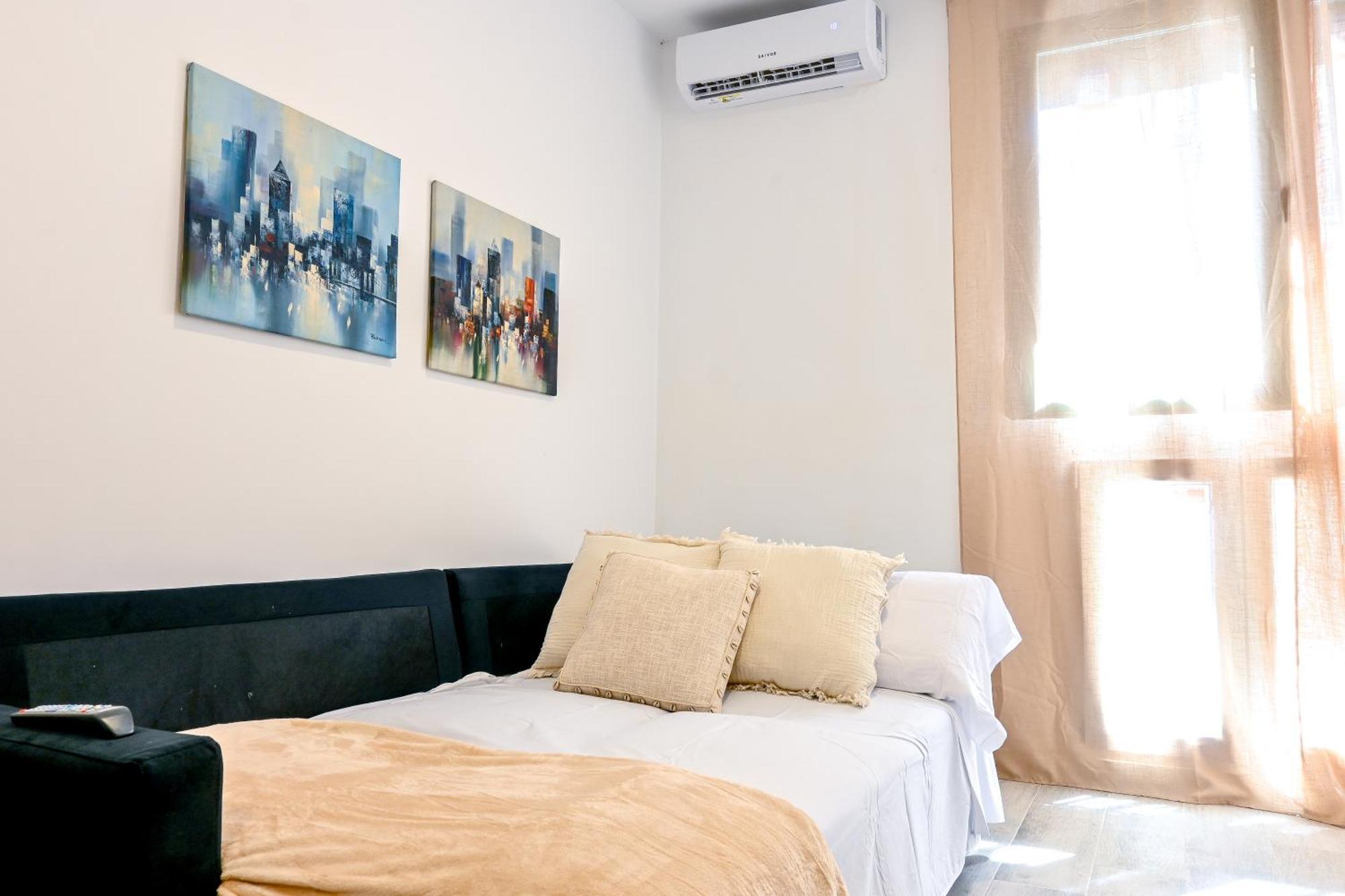 Apartamento For Agradable Temporal De Un En Carabanchel Pol49 *