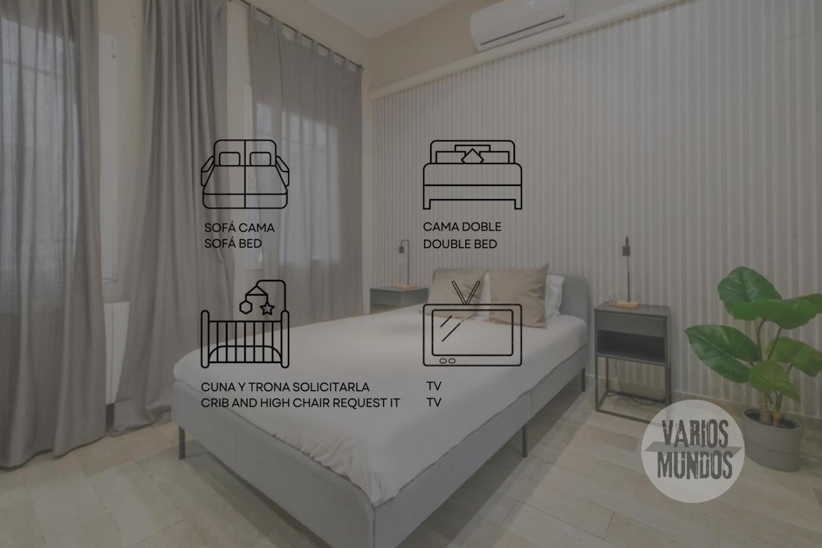 Stylish Loft With 2 Beedrooms En El Centro - La Latina E2 *