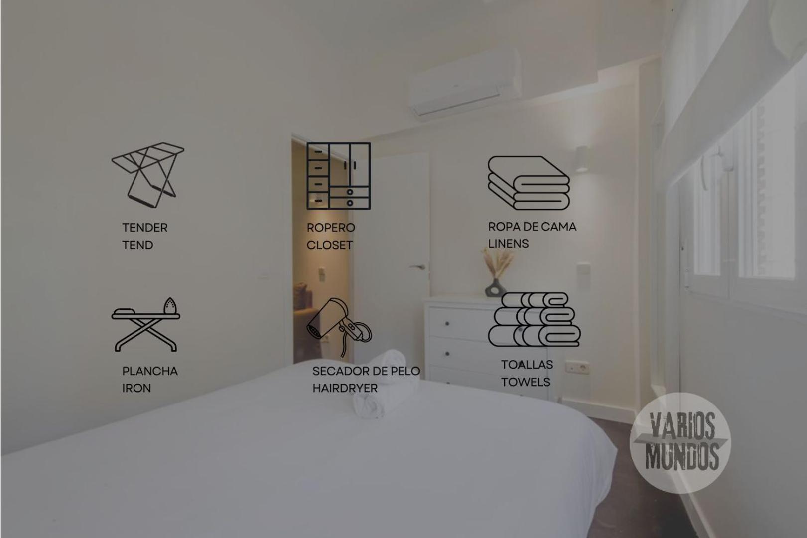 Apartamento Confortable 3 Pax A 1 Min De Gran Via