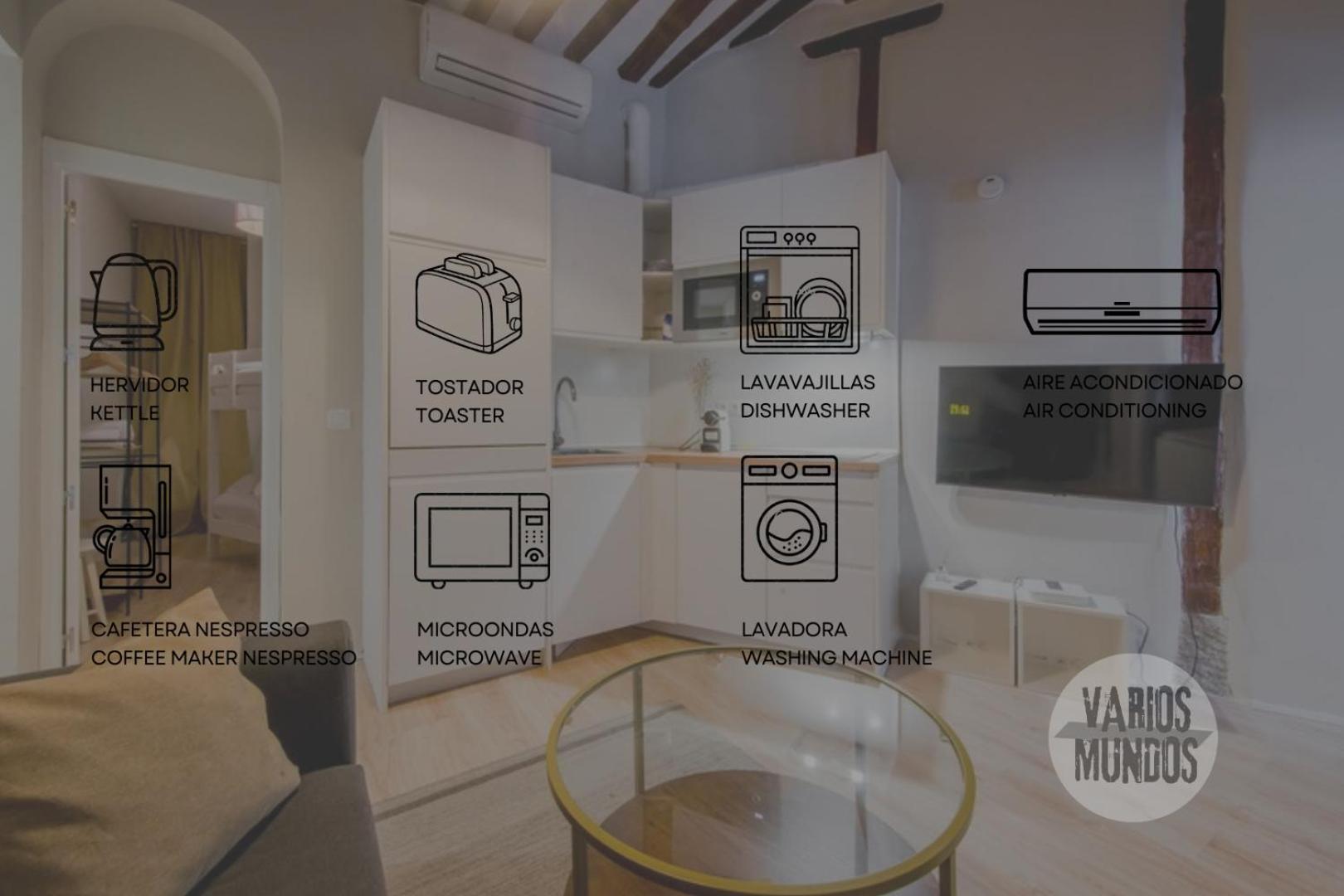 Centrico 7pax En Anton Martin-centro E2 Apartment *
