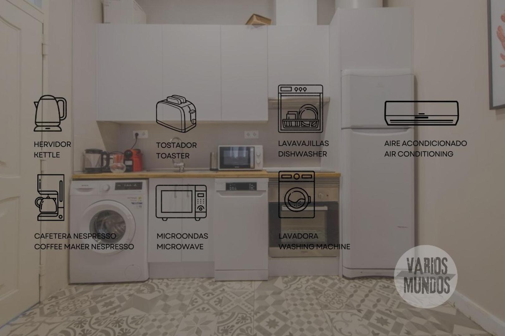Bajo Duplex 7pax A 5 Min De Gran Via-malasana Apartamento Madrid