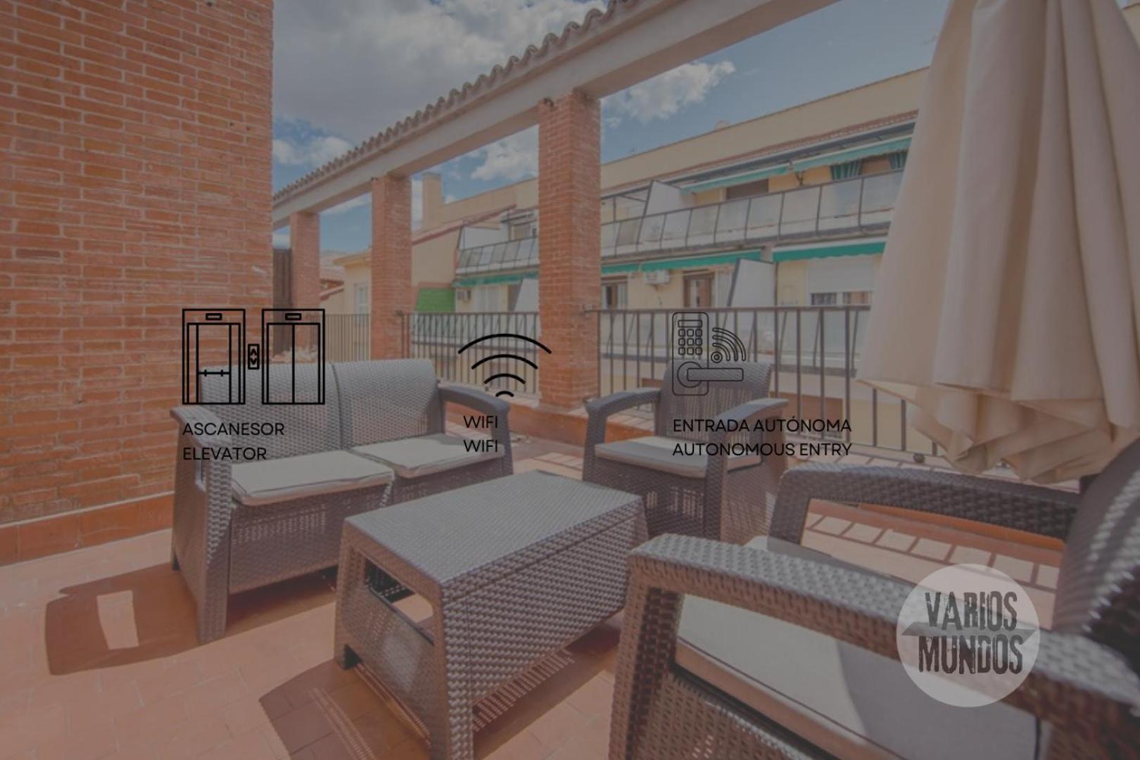 Atico X9 Pax Con Gran Terraza En El La Latina Apartamento