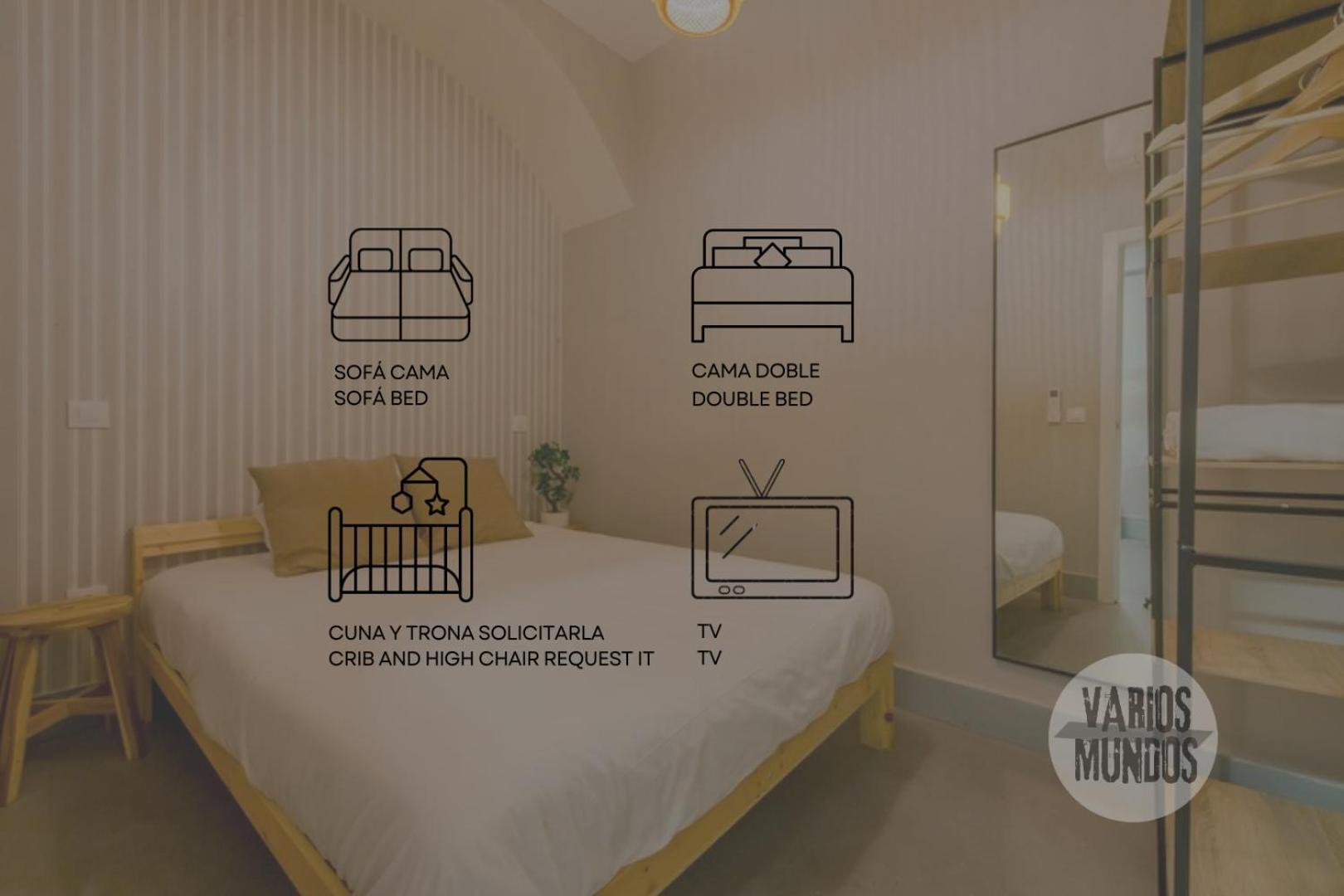 New Piso Centrico 7pax A 2 Min Andando De Gran Via E2 Apartamento