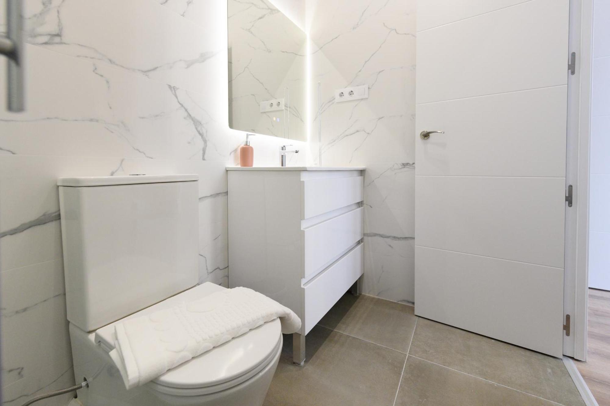 Apartment For Elegancia Y Funcionalidad En San Bernardo Piso Con Banos En Temporal Sbe35c *