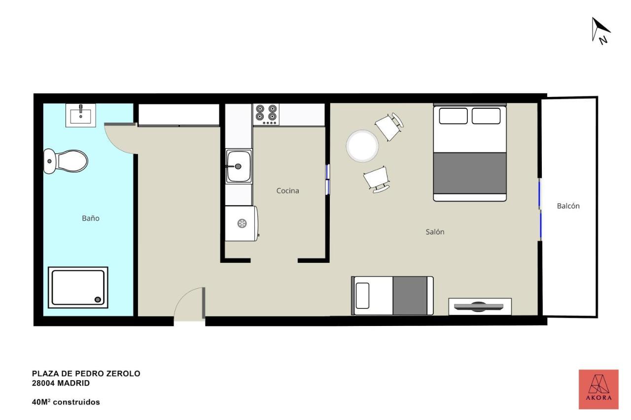 Cozy Overlooking Pedro Zerolo Square Apartamento