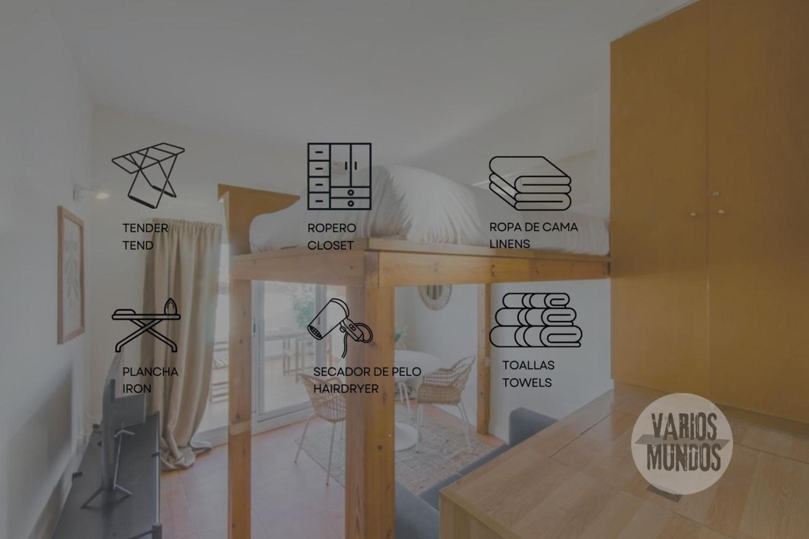 Fabuloso Atico Doble Altura 3pax En Chueca Apartamento