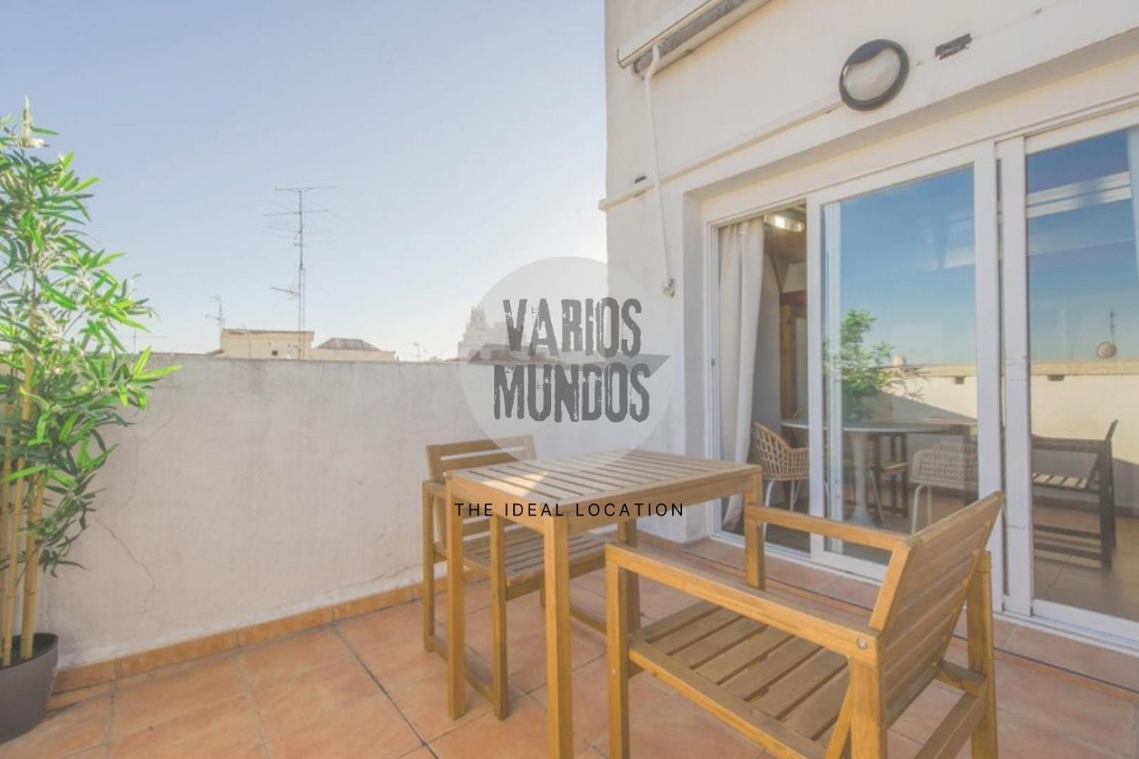 Fabuloso Atico Doble Altura 3pax En Chueca Apartamento *