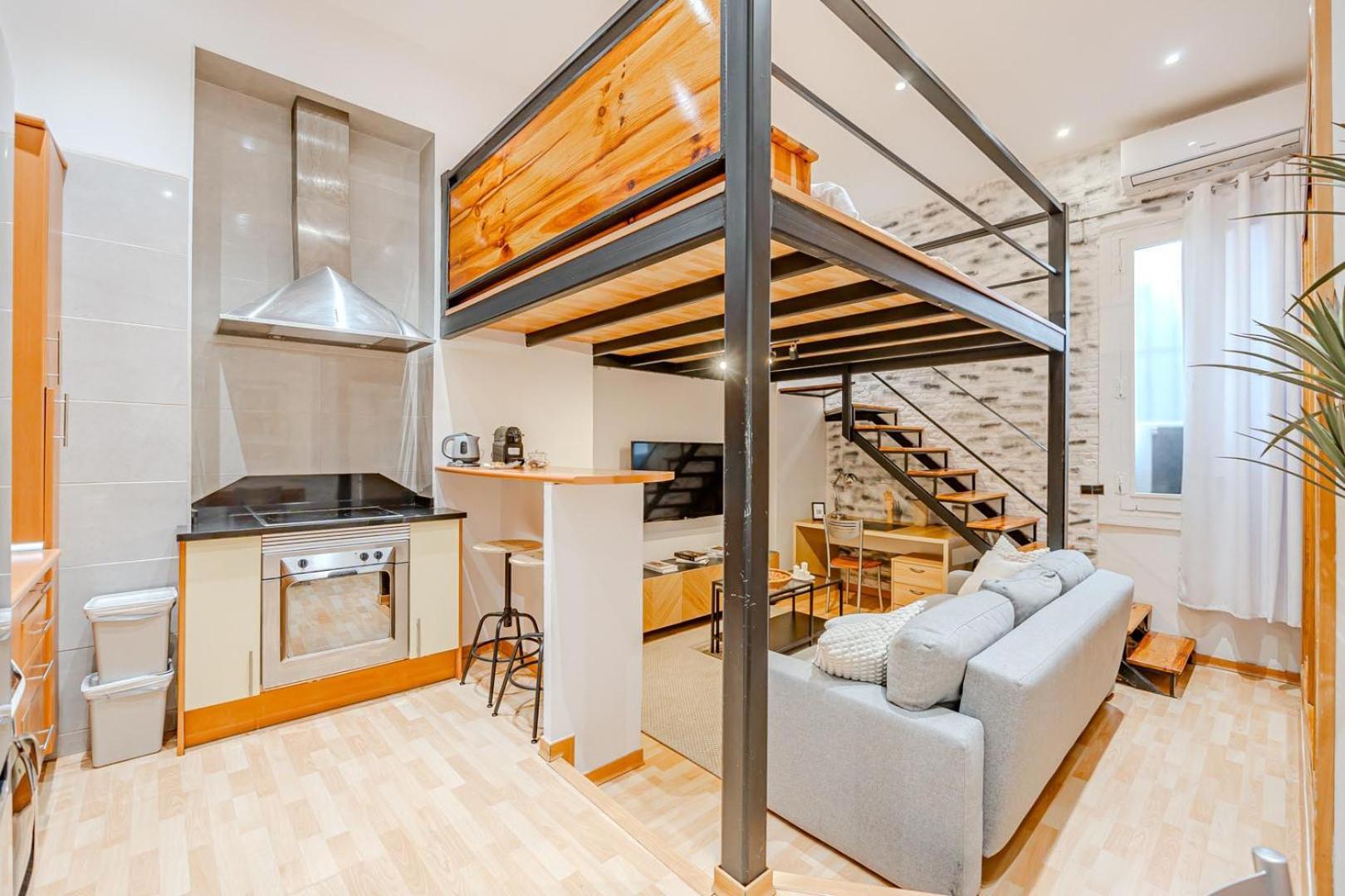 Increible Loft A 5 Min Del Retiro & Wizink Apartamento